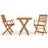 vidaXL 3058257 Patio Dining Set, 1 Table incl. 2 Chairs