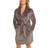 Decoy Women Stripe Robe - Brown