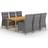 vidaXL 3067867 Matgrupp, 1 Bord inkl. 6 Stolar