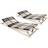 vidaXL 42 Ribbed Base 2-pack Sängram 80X200cm