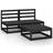 vidaXL 3075238 Loungeset, 1 Bord inkl. 2 Stolar & 2 Soffor