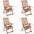 vidaXL 3065515 4-pack Garden Dining Chair