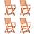 vidaXL 312450 4-pack Garden Dining Chair