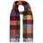 Amanda Christensen Merino Wool Block Check Scarf - Grey/Red