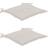 vidaXL 2-pack Coussin de chaise Blanc (50x50cm)