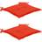 vidaXL 2-pack Chair Cushions Red (50x50cm)