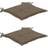 vidaXL 2-pack Coussin de chaise Marron (50x50cm)