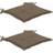 vidaXL 2-pack Stolsdyna Brun (50x50cm)