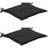 vidaXL 2-pack Stolsdyna Svart (50x50cm)