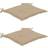 vidaXL 2-pack Chair Cushions Beige (50x50cm)