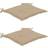 vidaXL 2-pack Stolsdyna Beige (50x50cm)