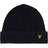 Lyle & Scott Racket Rib Beanie - True Black