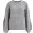 Object Collector's Item Balloon Sleeved Knitted Pullover - Light Grey Melange