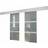 vidaXL 273735 Skydedør Klart glas (75x205cm)