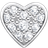 Thomas Sabo Charm Club Individual Heart Pavé Pin Earring - Silver/Transparent