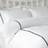 Belledorm Brunswick Duvet Cover White (198x198cm)