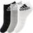 adidas Tennis Ankle Socks 3-pack - Medium Grey Heather/White/Black