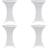 vidaXL 279069 4-pack Dug Hvid