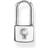 Thomas Sabo Charm Club Creole Individual Padlock Earring - Silver/Transparent