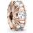 Pandora Long Pronged Sparkling Clip Charm - Rose Gold/Transparent