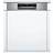 Bosch SMI6ECS93E Vit, Rostfritt stål