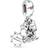 Pandora Disney Bambi & Thumper Dangle Charm - Silver/Black/Multicolour
