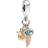 Pandora Hamsa All-seeing Eye & Feather Spirituality Dangle Charm - Silver/Gold/Rose Gold/Blue/Transparent