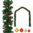 vidaXL Garlands Christmas with Balls Green 20m