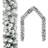 vidaXL Garlands Christmas with Snow Green/White 5m