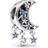 Pandora Star & Crescent Moon Charm - Silver/Blue/Transparent