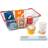 Small Foot Groceries Set in a Shopping Basket Fresh