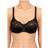 Naturana Full Cup Satin Bra - Black