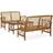 vidaXL 3057984 Loungesæt, 1 borde inkl. 2 stole & 2 sofaer