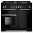 Rangemaster Kitchener KCH100DFFBL/C 100cm Dual Fuel Black