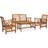 vidaXL 3057983 Loungesæt, 1 borde inkl. 2 stole & 1 sofaer