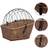vidaXL Bicycle Basket with Cover 55cm