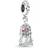 Pandora Disney Beauty And The Beast Enchanted Rose Dangle Charm - Silver/Multicolour