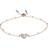 Fossil Flutter Hearts Chain Bracelet - Rose Gold/Silver