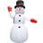 vidaXL Inflatable Decorations Snowman with LED XXL