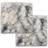 vidaXL 283889 2-pack Stolehynde Grå (40x40cm)