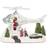Konstsmide Santa with Helicopter Christmas Lamp 22cm