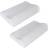 vidaXL Orthopedic 2-pack Ergonomisk pude Hvid (50x30cm)