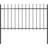 vidaXL Garden Fence with Spear Top 170x150cm
