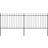 vidaXL Garden Fence with Spear Top 340x170cm