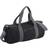 BagBase Plain Varsity Duffle Bag 2-pack - Black/Grey