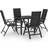 vidaXL 3070634 Matgrupp, 1 Bord inkl. 4 Stolar