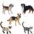 Bullyland Dog & Cat 5pcs