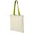 Bullet Nevada Cotton Tote - Natural/Apple Green