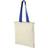 Bullet Nevada Cotton Tote - Natural/Royal Blue