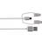 Skross USB A-USB C/USB Micro B/Lightning 2.0 0.3m